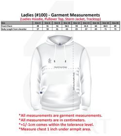 Ladies-Hoodie-sizes